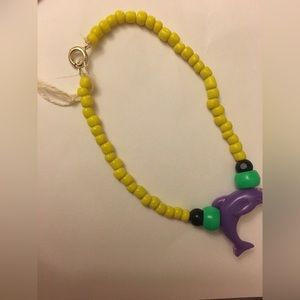 This bracelet is made of string